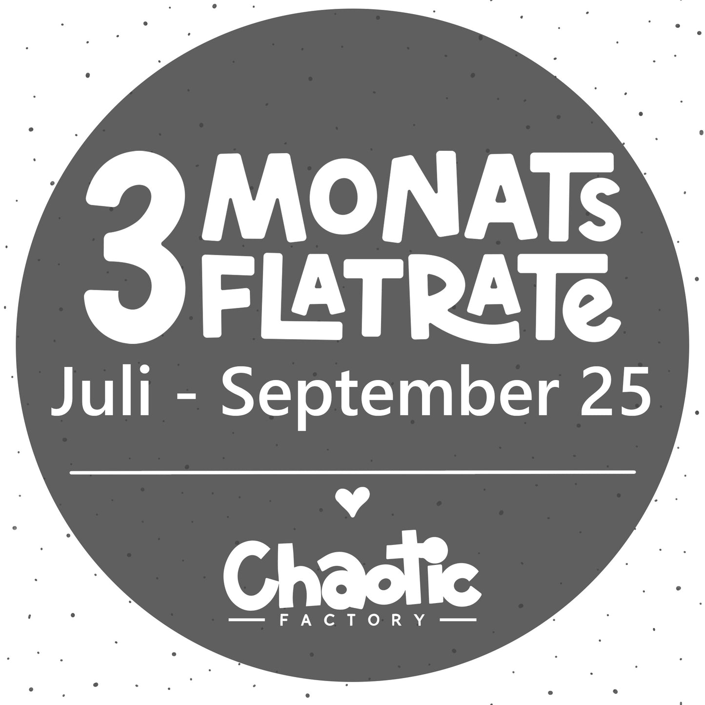 3-Monats-Flat Juli - September 2025 - PLOTTERDATEIEN!