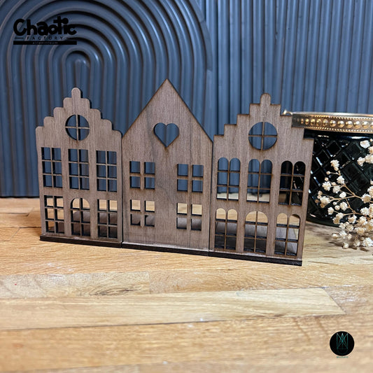 Lasercut Teelichthäuschen