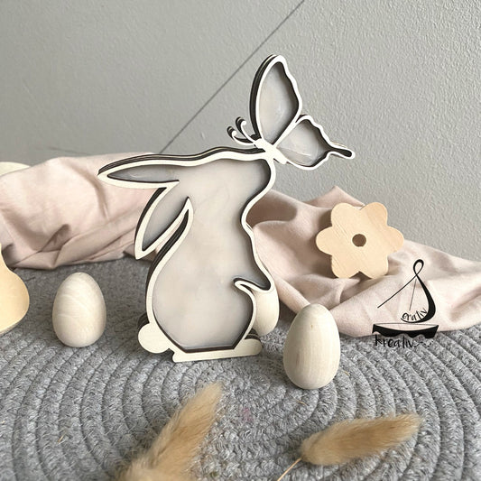 Lasercut Lichterhase