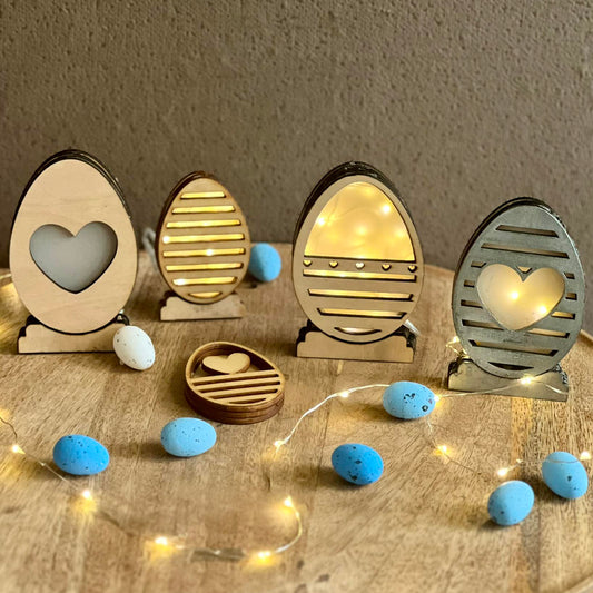 Lasercut Lichtereier