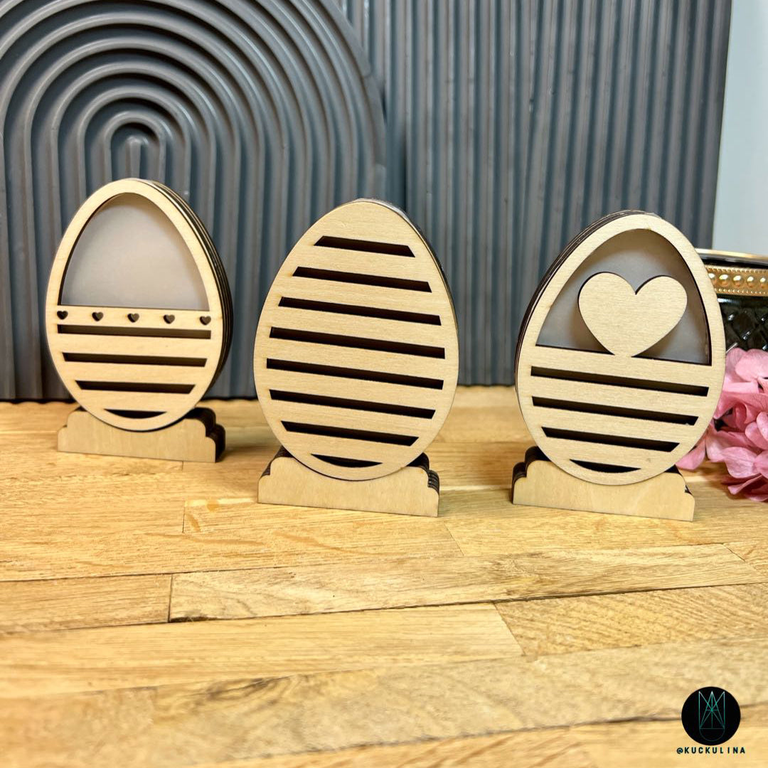 Lasercut Lichtereier