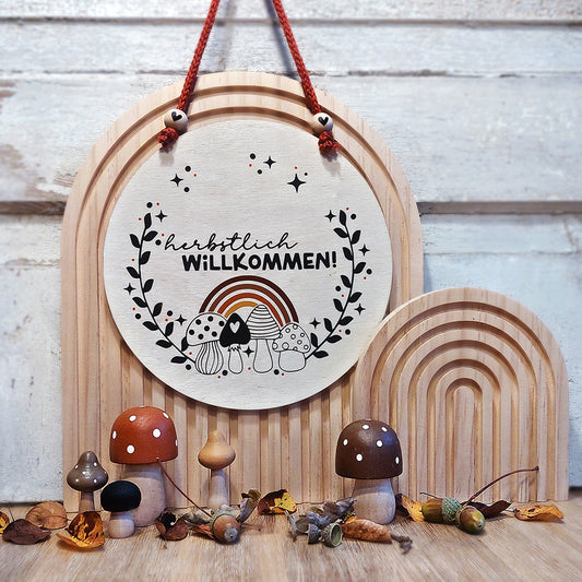 Plotterdatei Herbstlich Willkommen