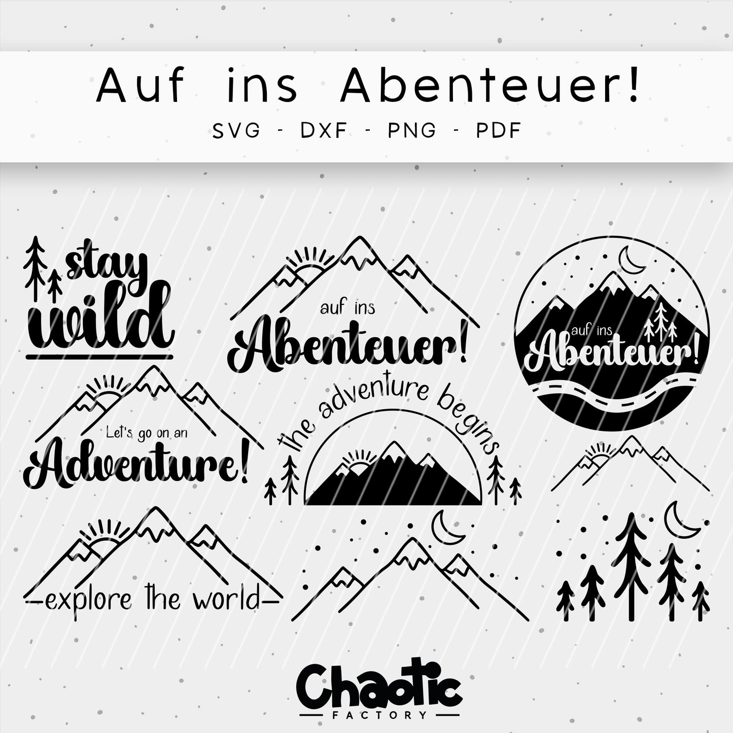 Plotterdatei Auf ins Abenteuer!