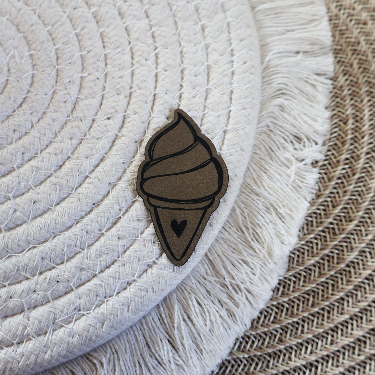 Softeis - Kunstleder Patch zum Aufbügeln