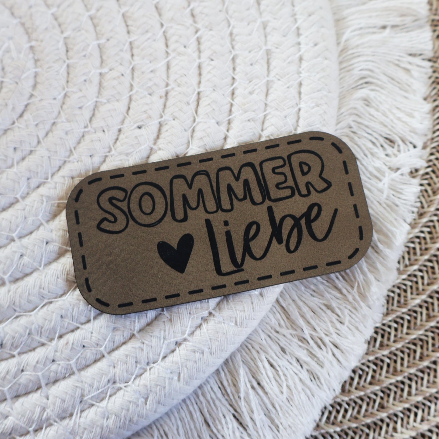 Sommerliebe - Kunstleder Patch zum Aufbügeln