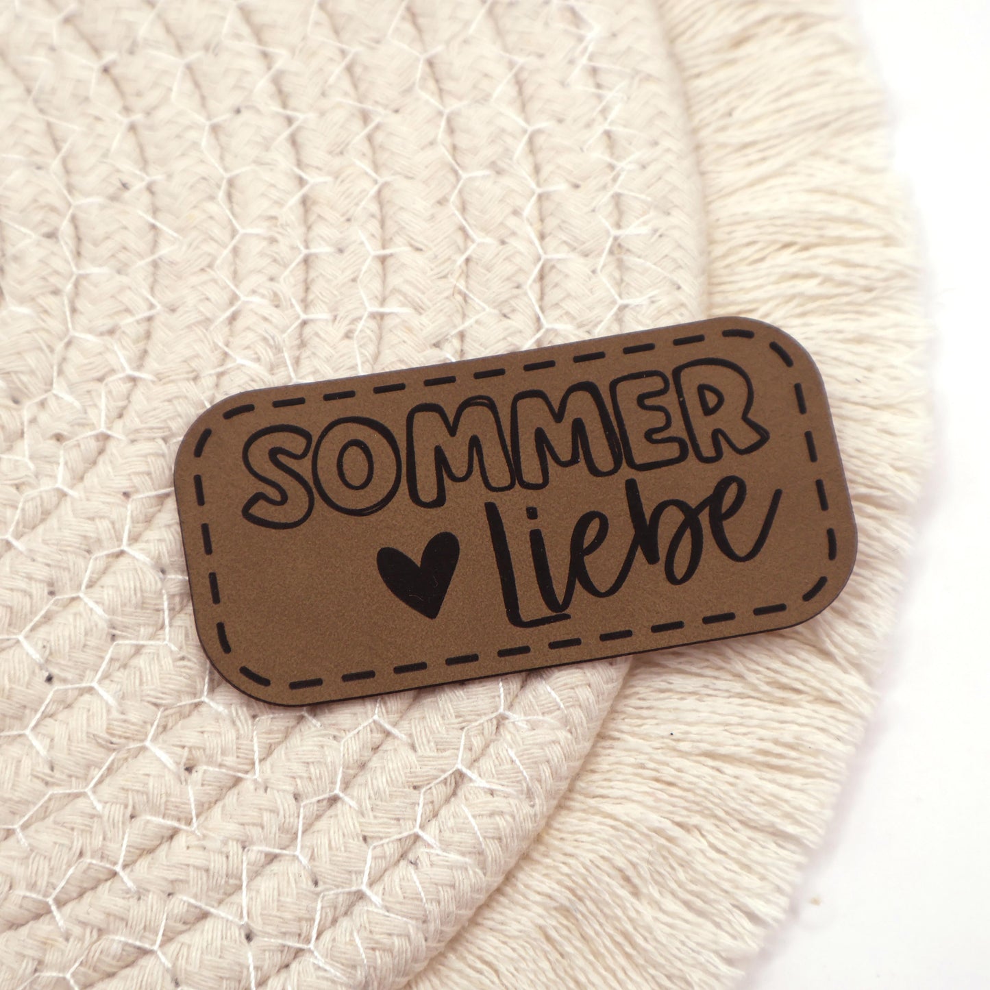 Sommerliebe - Kunstleder Patch zum Aufbügeln