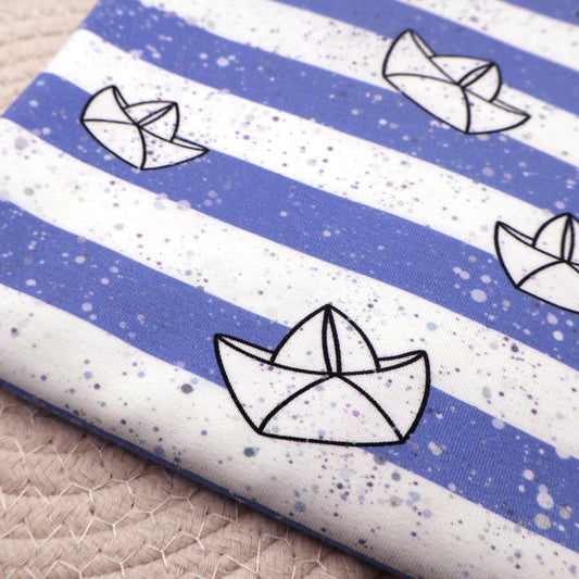 Baumwolljersey Paperboats Hauptstoff
