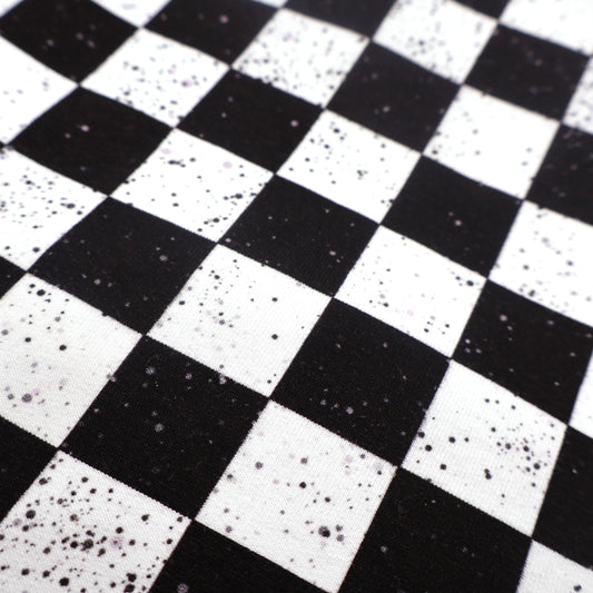 French Terry Cherry Checkers Kombistoff