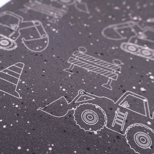 Baumwolljersey Achtung Baustelle Hauptstoff