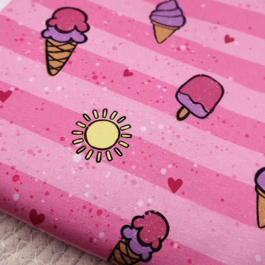 Baumwolljersey Ice Cream Hauptstoff