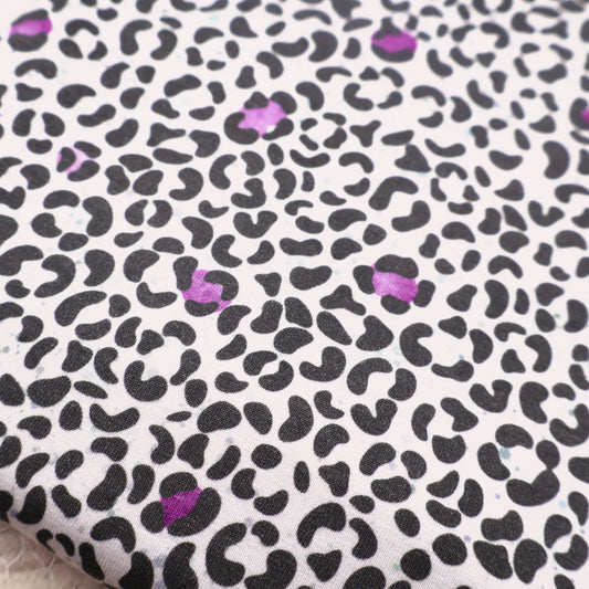 Baumwolljersey LEOLOVE - Violett