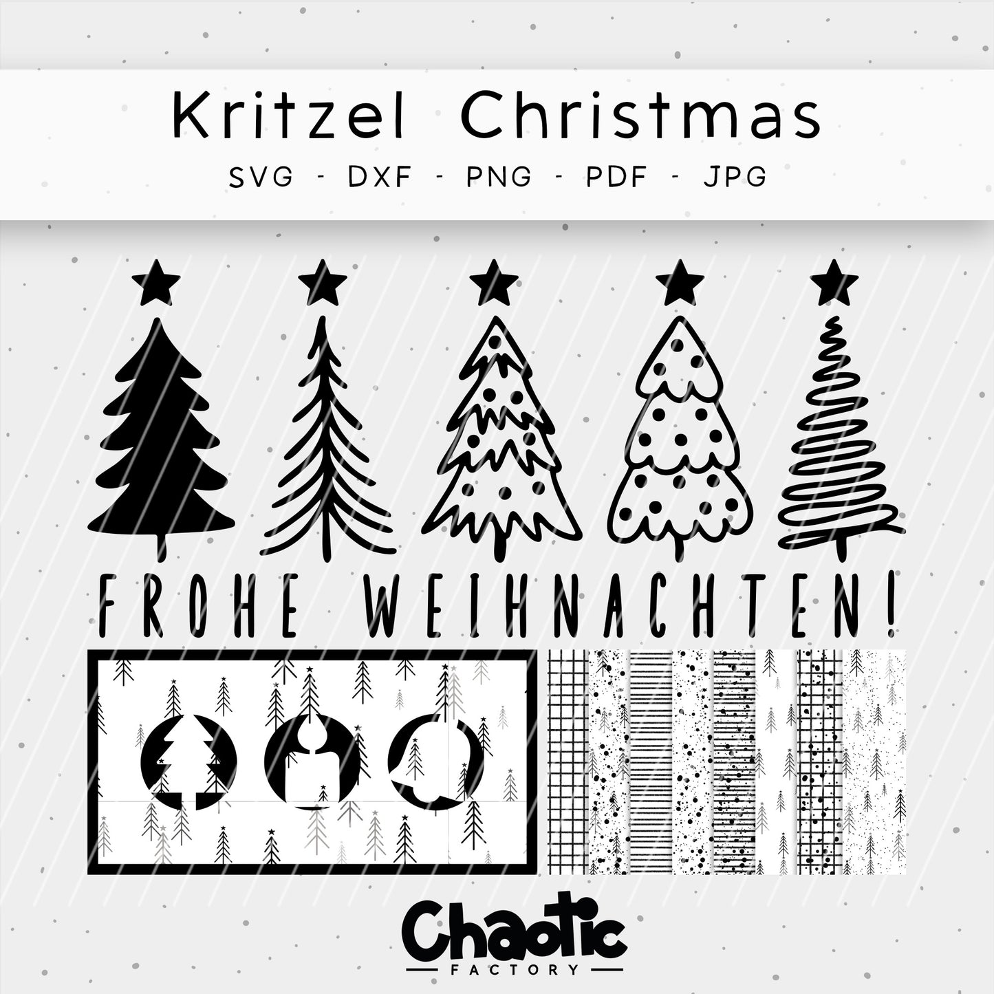 Plotterdatei Kritzel Christmas