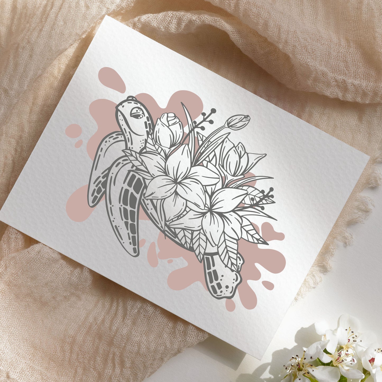 Plotterdatei Flower Turtle