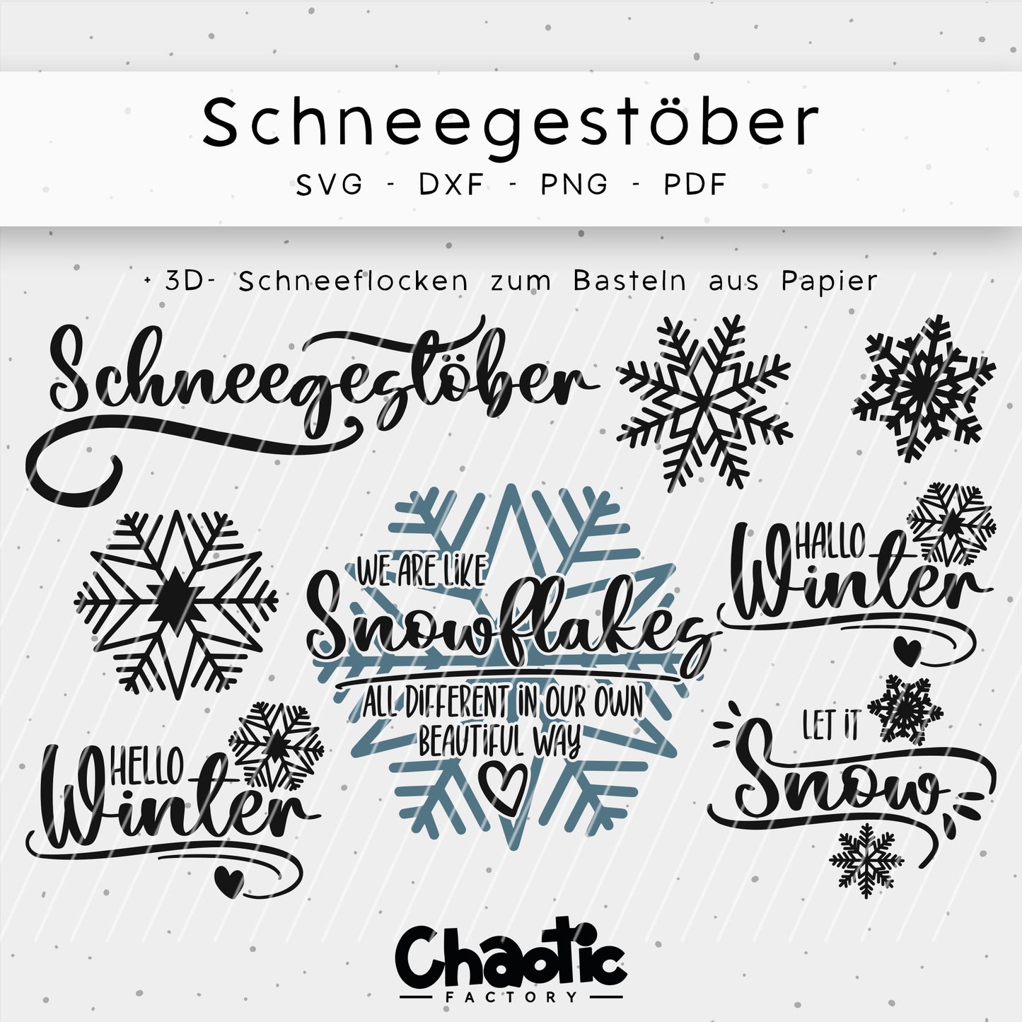 Plotterdatei Schneegestöber