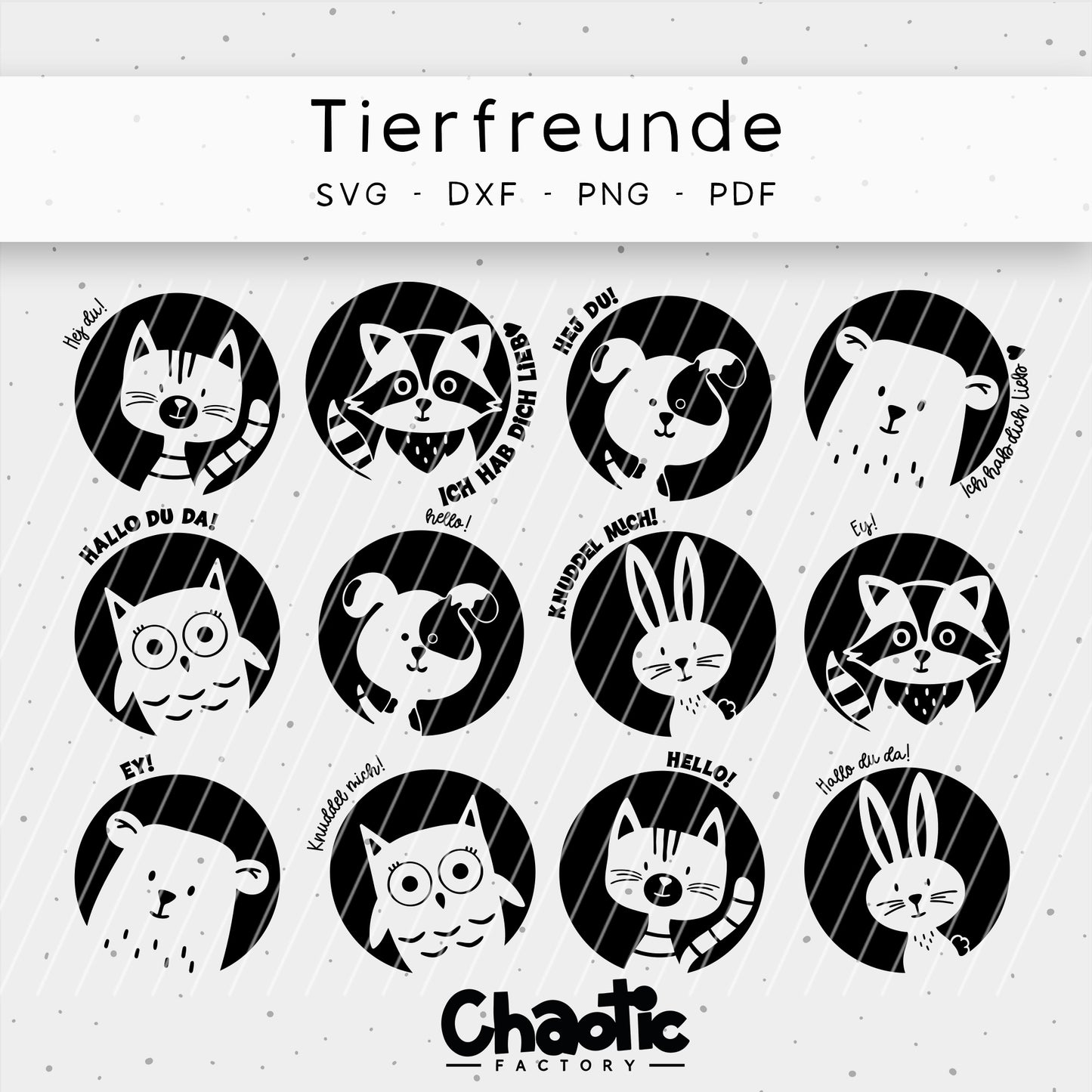 Plotterdatei Tierfreunde