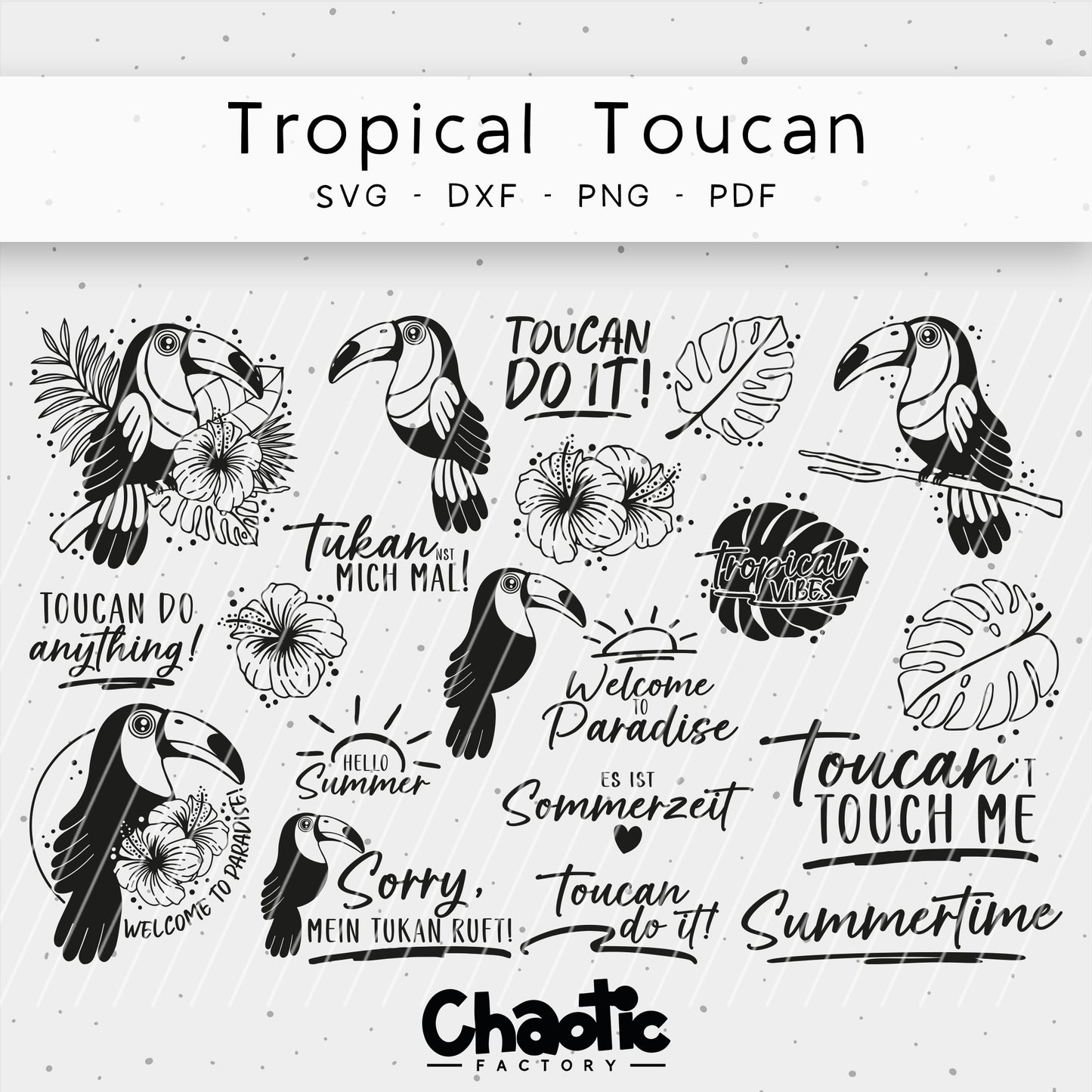 Plotterdatei Tropical Toucan