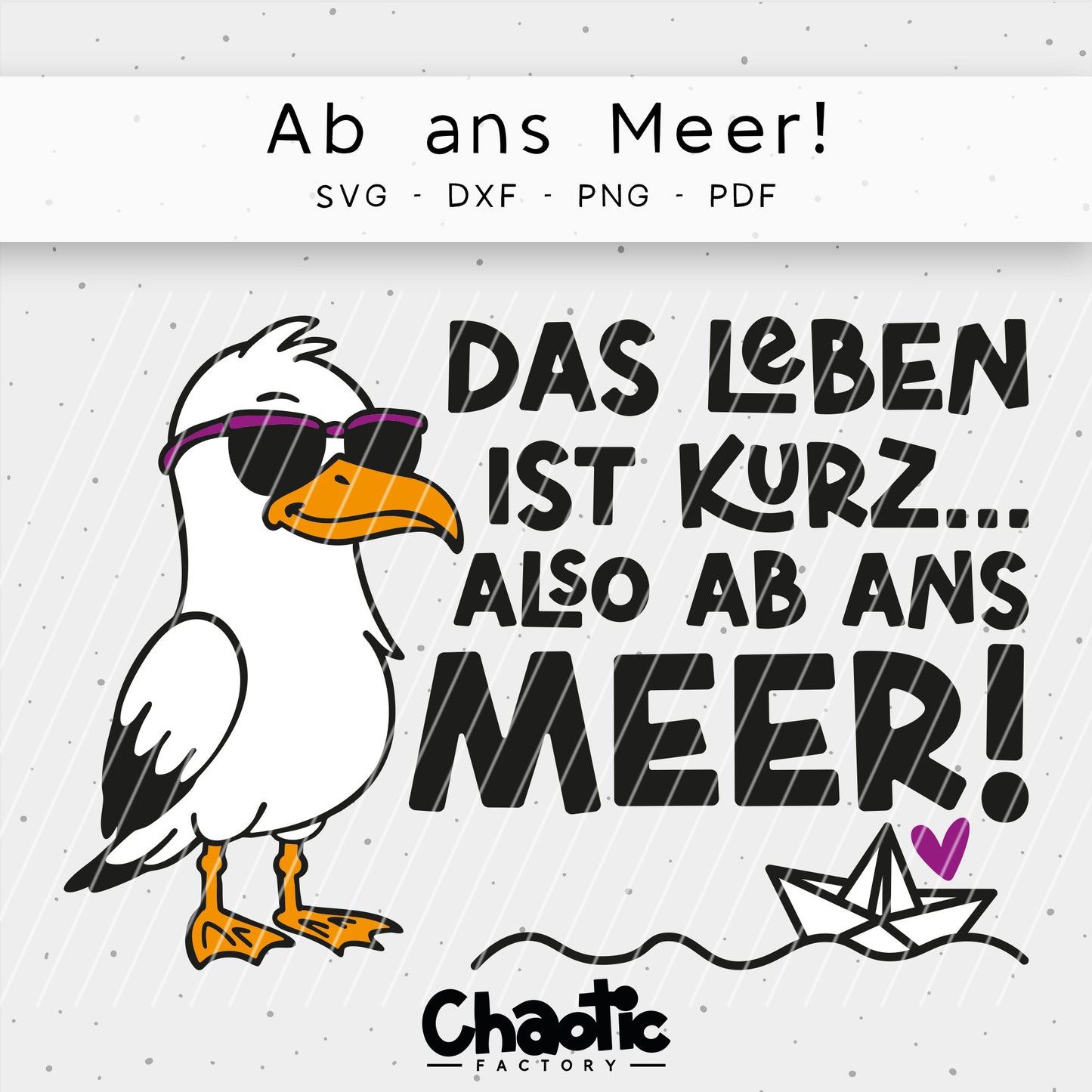 Plotterdatei Ab ans Meer!