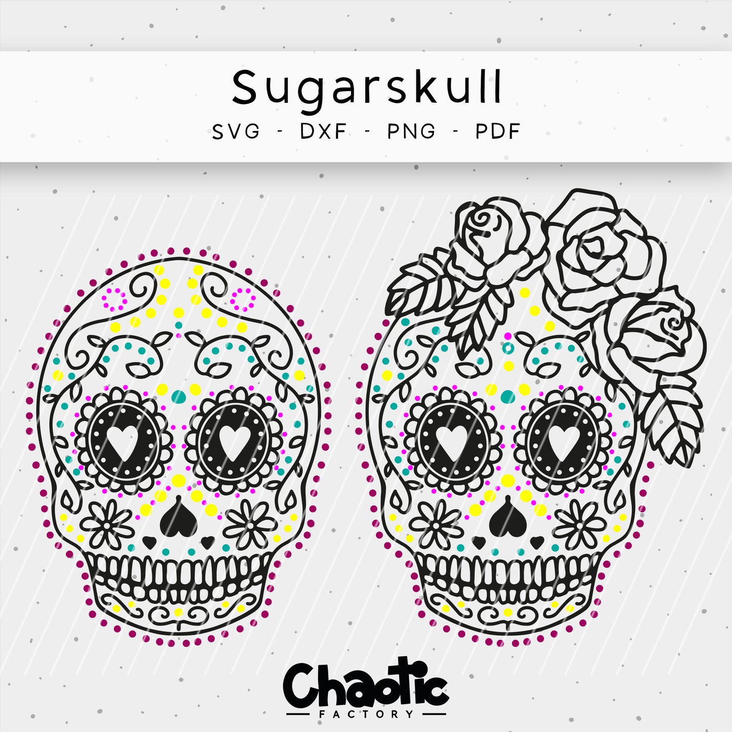 Plotterdatei Sugarskull