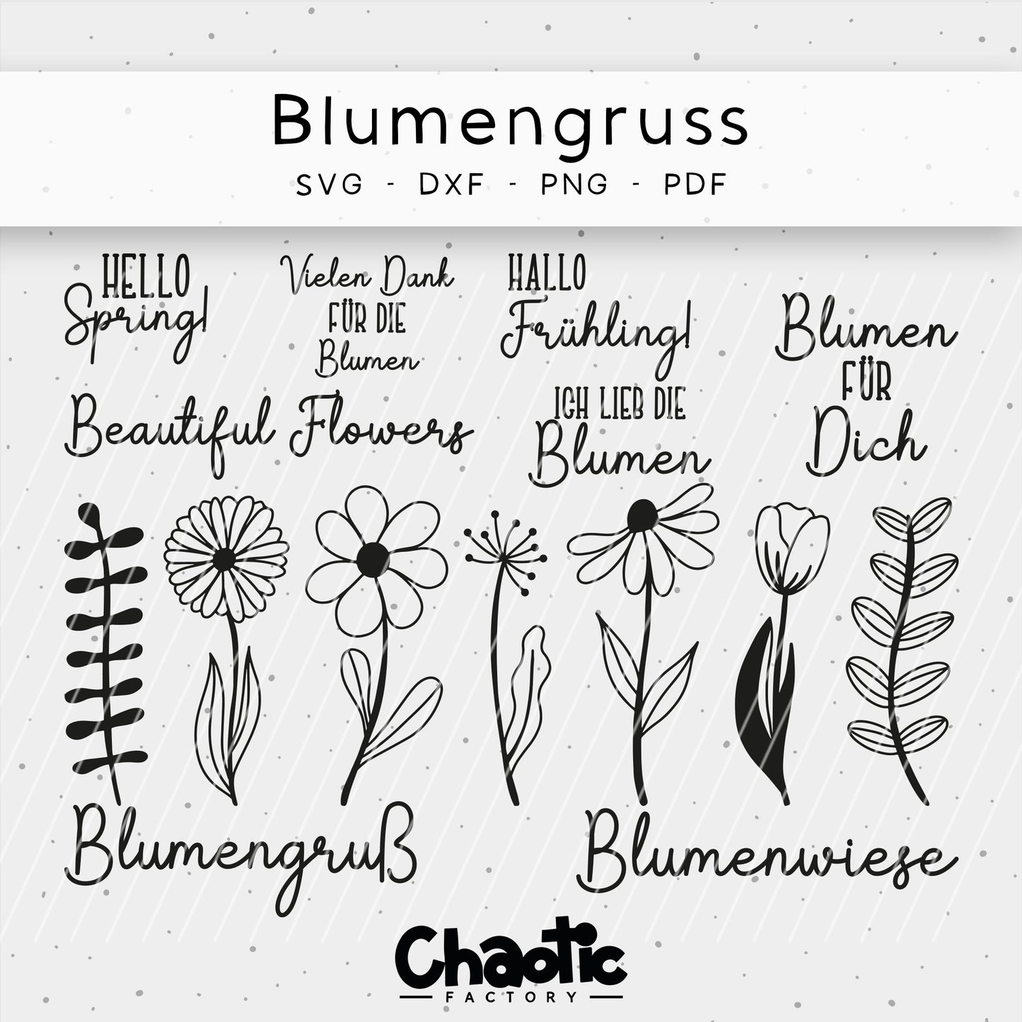 Plotterdatei Blumengruss