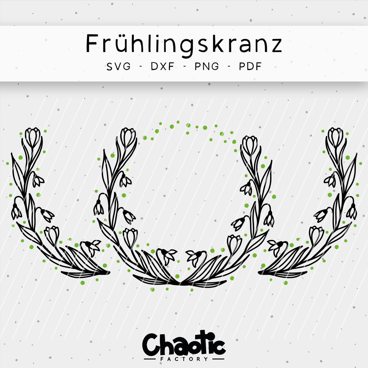 Plotterdatei Frühlingskranz