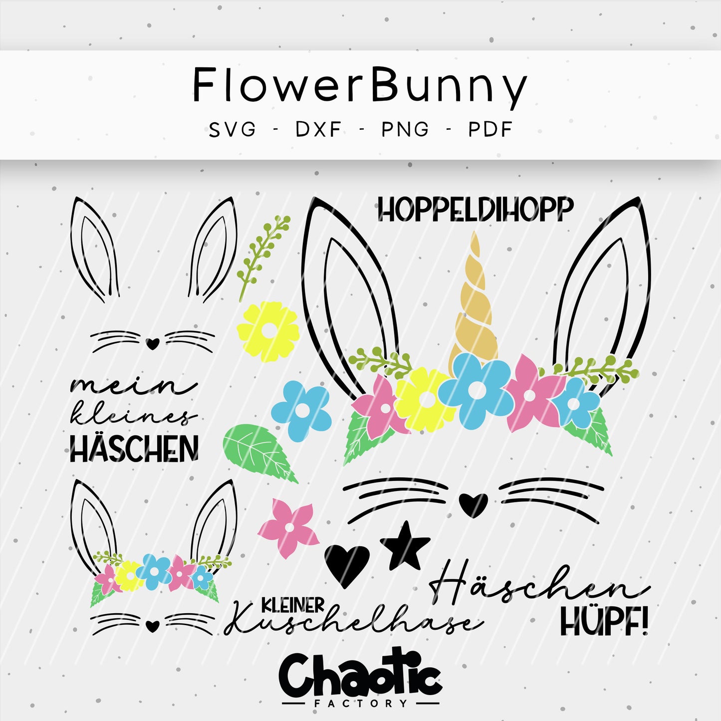 Plotterdatei FlowerBunny