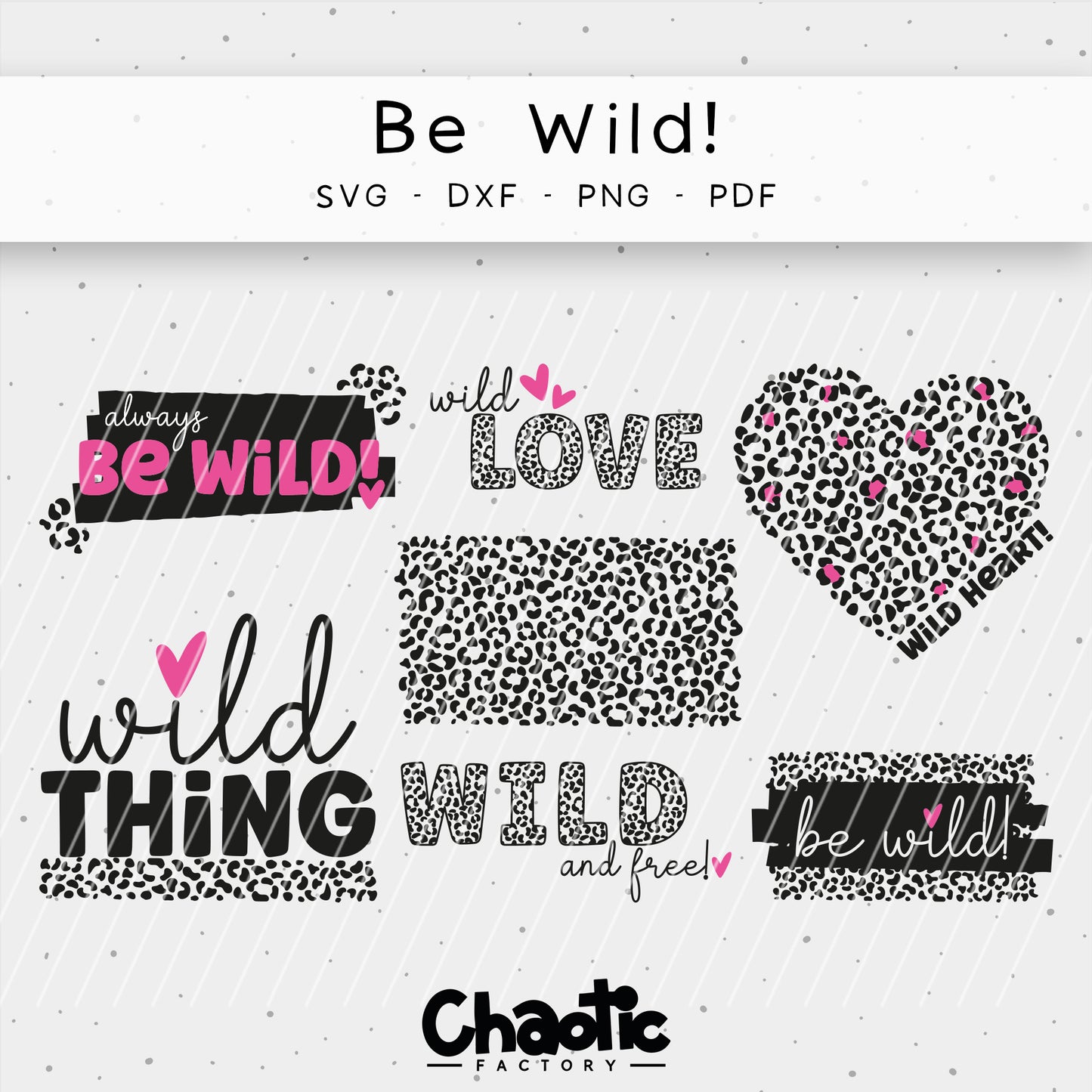 Plotterdatei Be Wild!