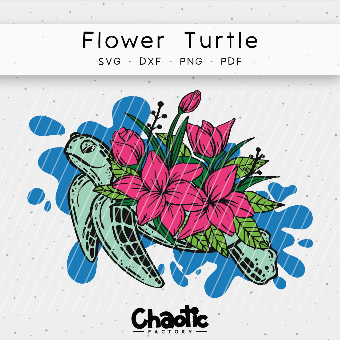 Plotterdatei Flower Turtle