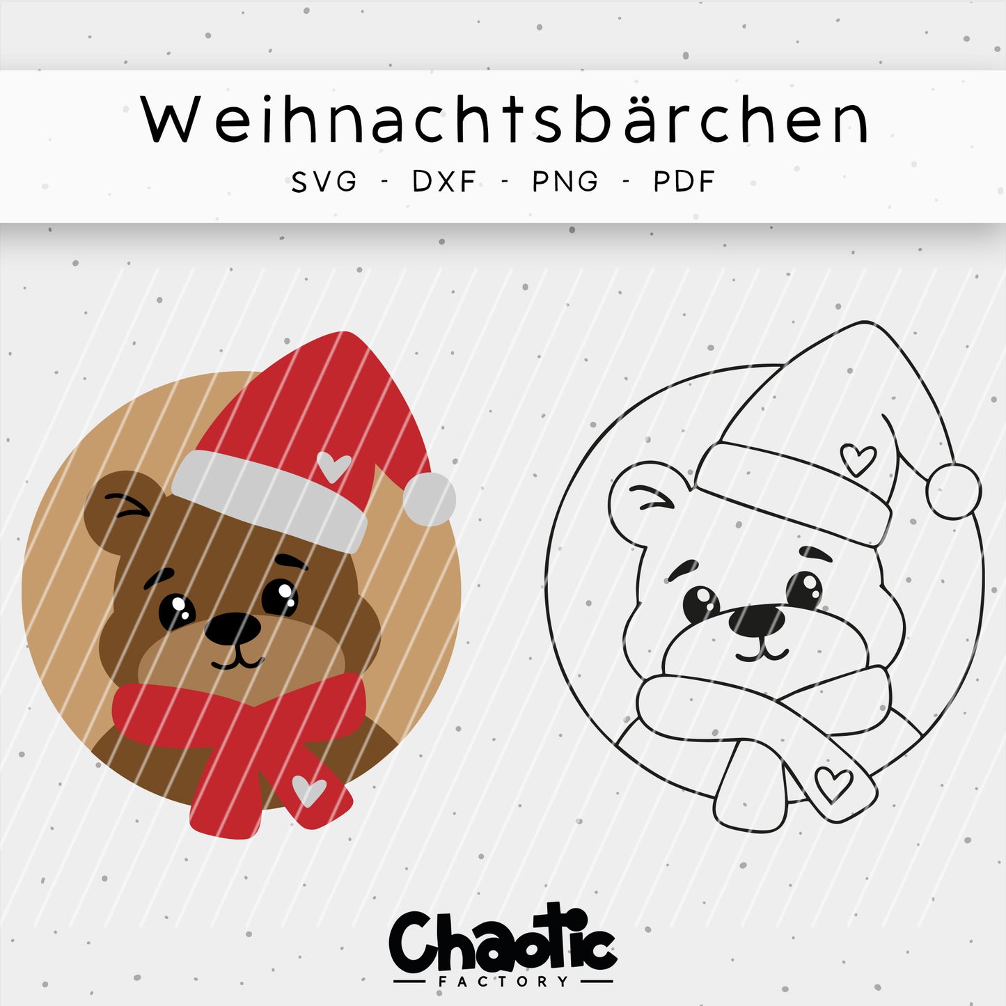 Plotterdatei Weihnachtsbärchen