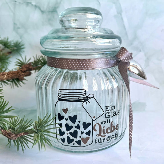 Plotterdatei Ein Glas Voll Liebe