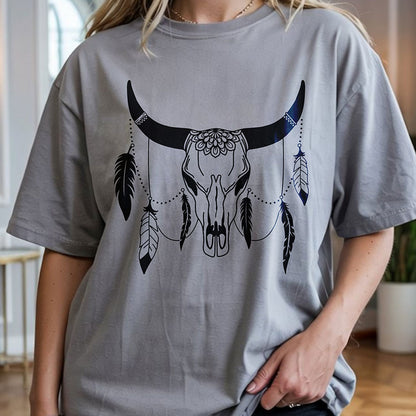 Plotterdatei Boho Skull