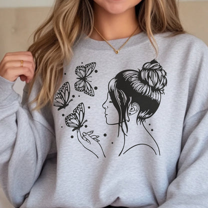 Plotterdatei Butterfly Girl