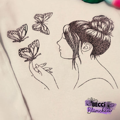 Plotterdatei Butterfly Girl