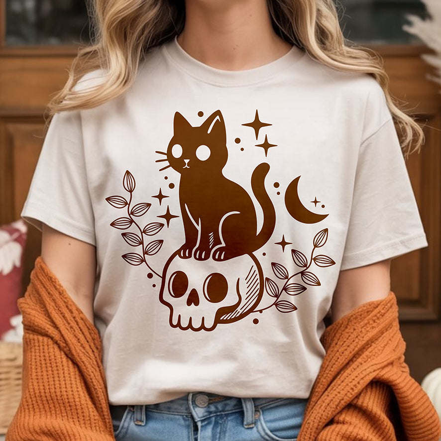 Plotterdatei Skull Cat