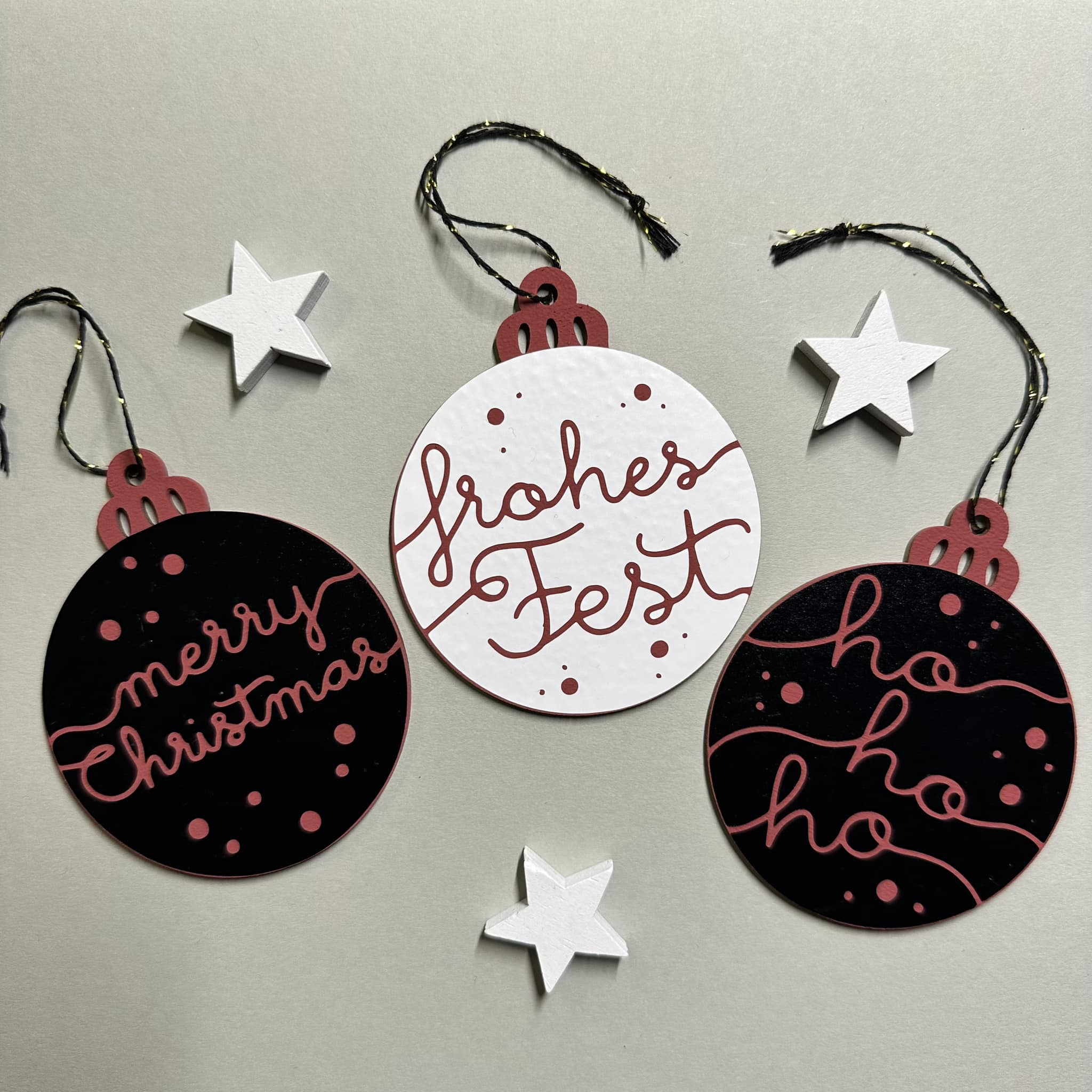 Plotterdatei Christmas Ornaments