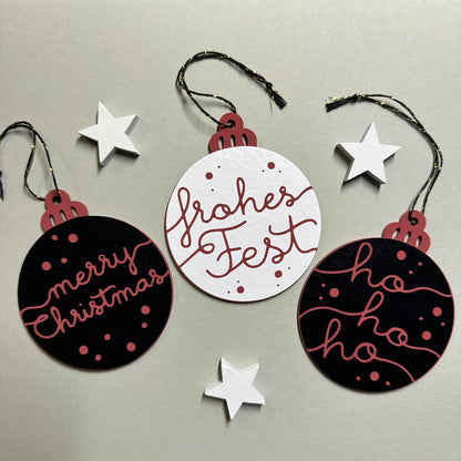 Plotterdatei Christmas Ornaments