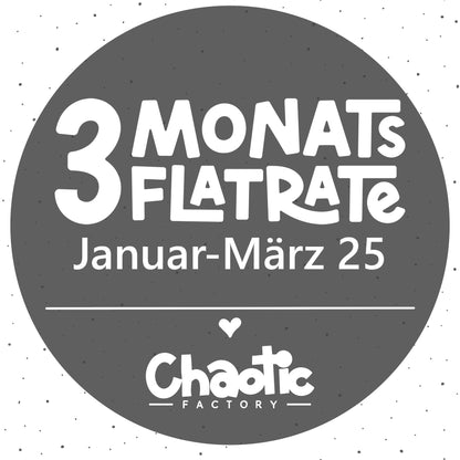 3-Monats-Flat Januar-März 2025 - PLOTTERDATEIEN!