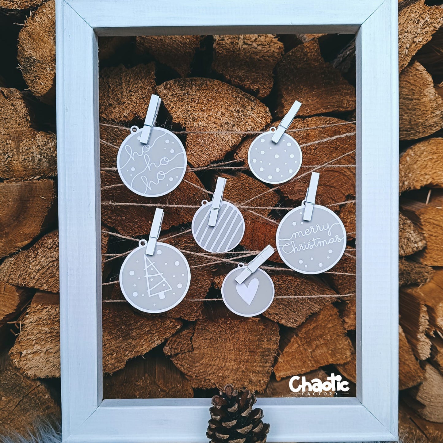 Plotterdatei Christmas Ornaments