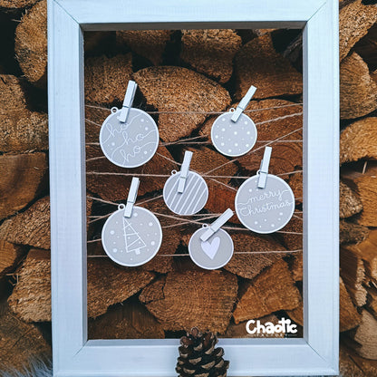 Plotterdatei Christmas Ornaments