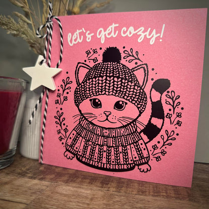 Plotterdatei Cozy Kitty