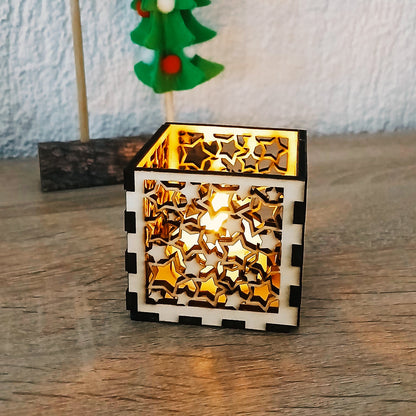 Lasercut Sternenlicht