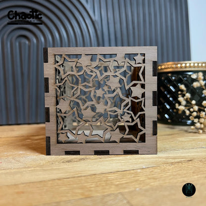 Lasercut Sternenlicht