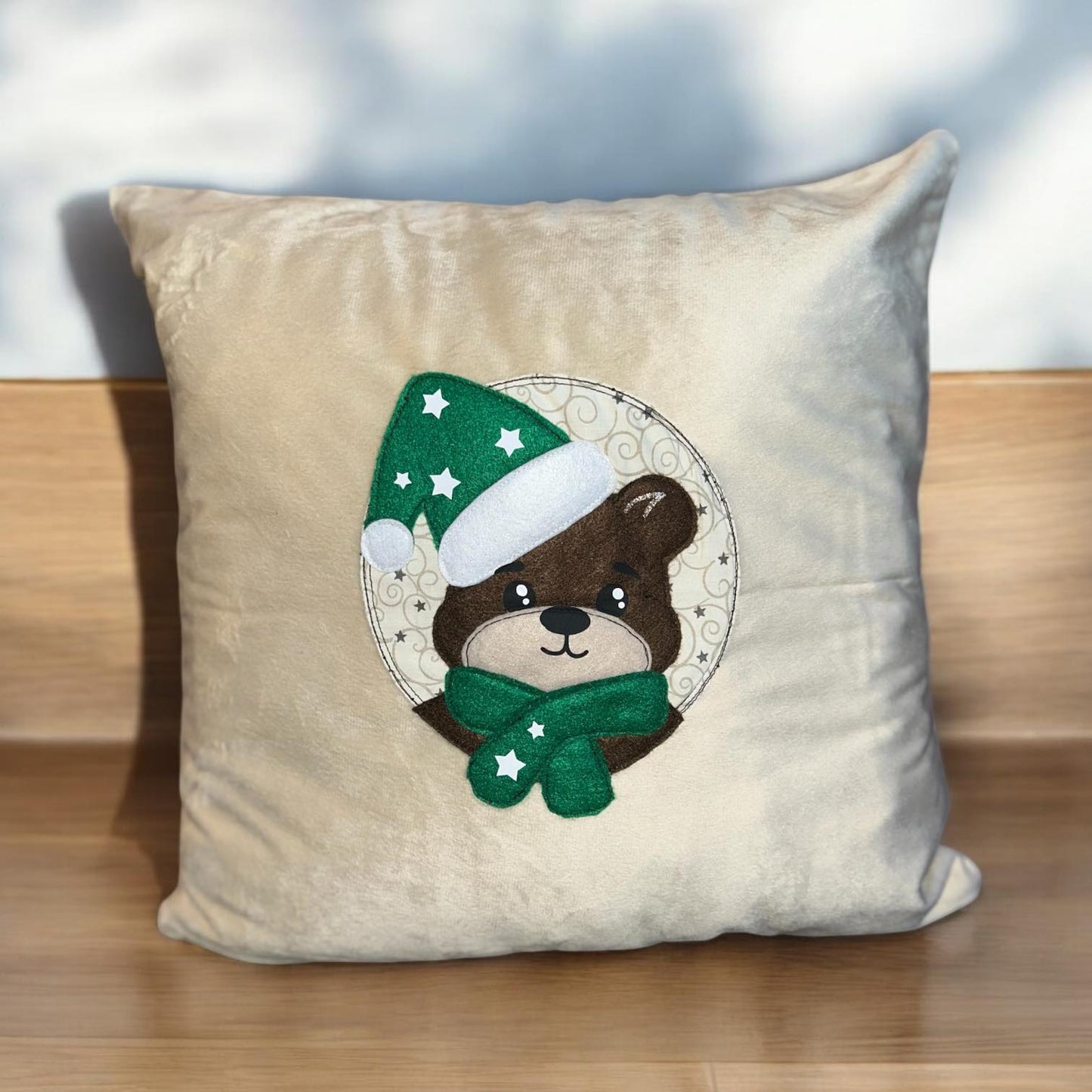 Applikationsvorlage Weihnachtsbärchen