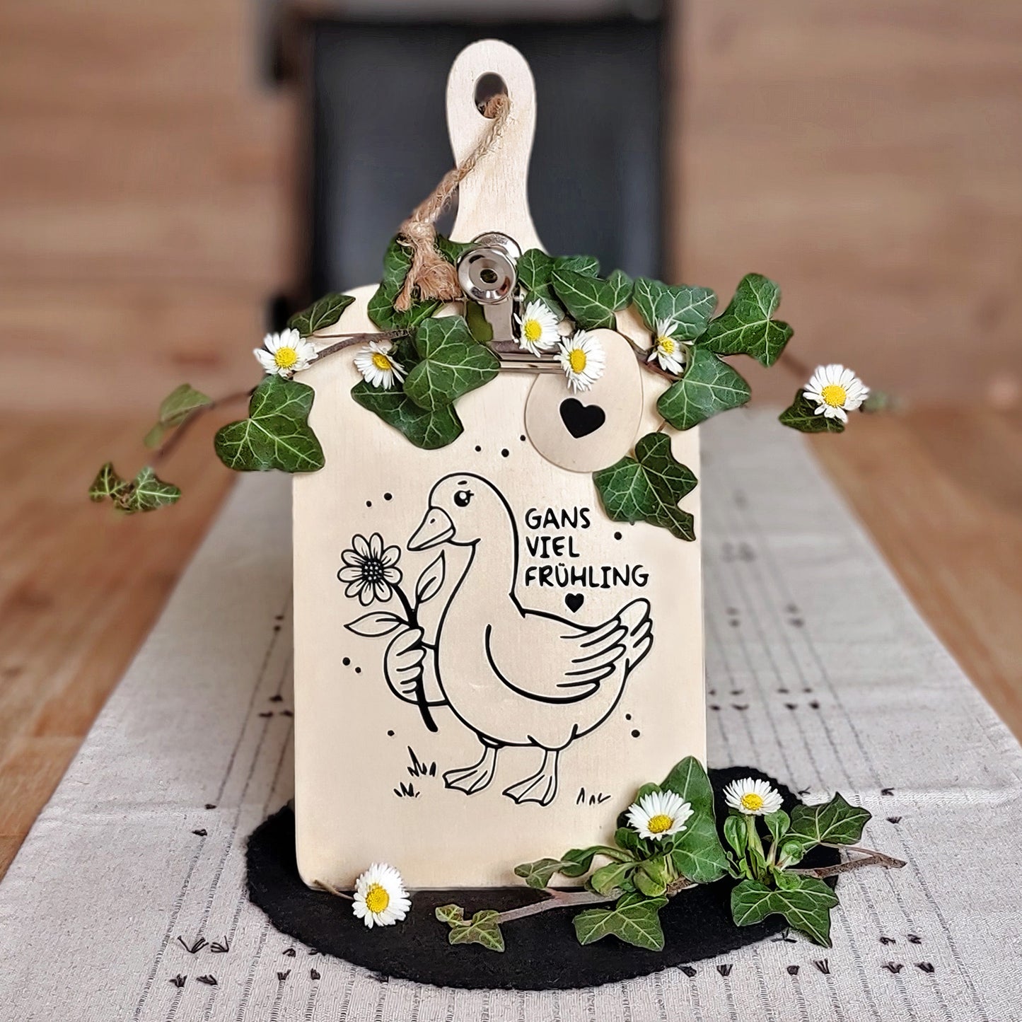 Plotterdatei Gans viel Frühling