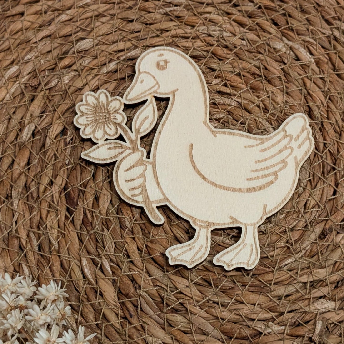 Plotterdatei Gans viel Frühling