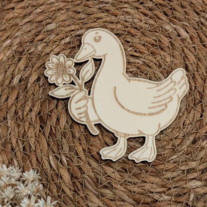 Plotterdatei Gans viel Frühling