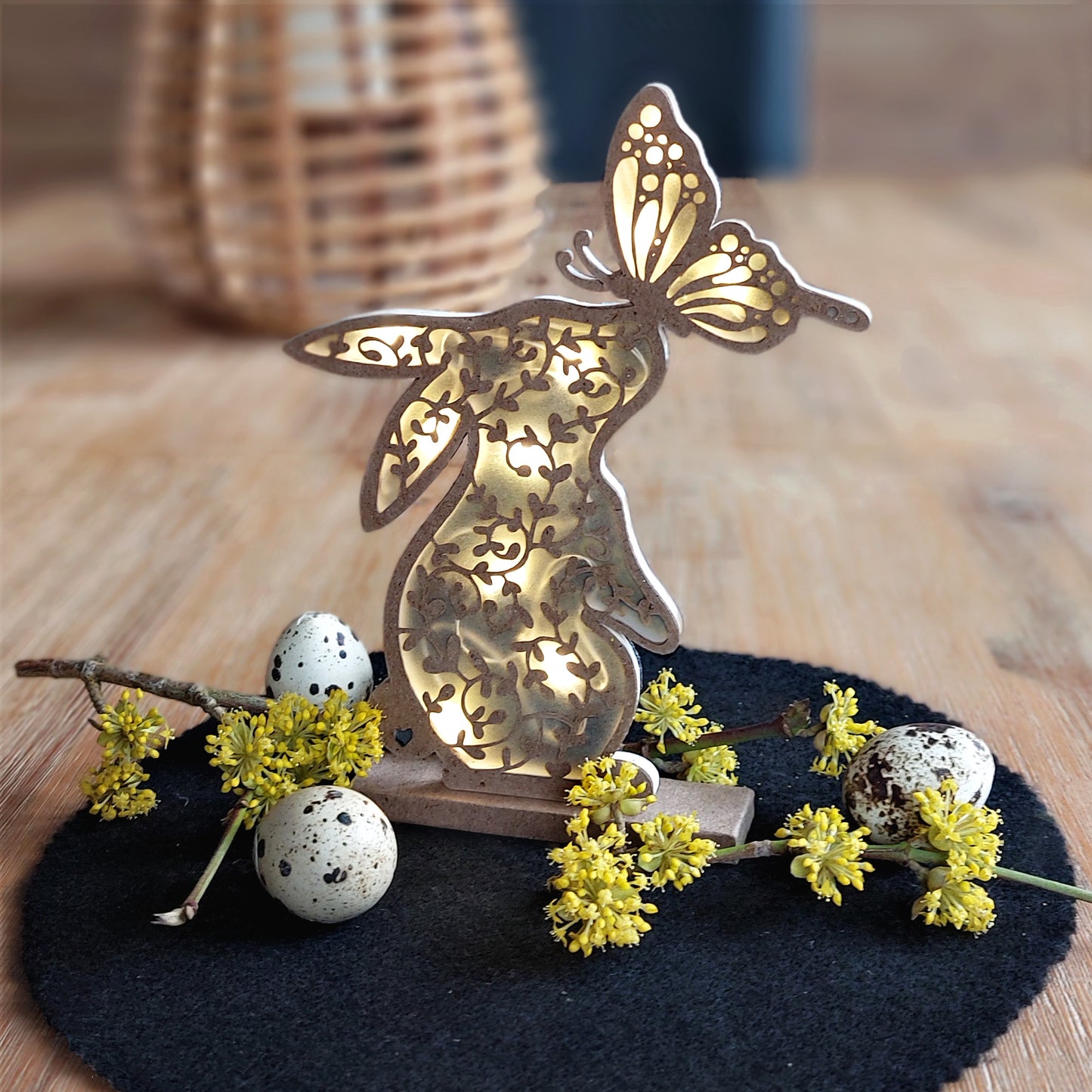 Lasercut Lichterhase