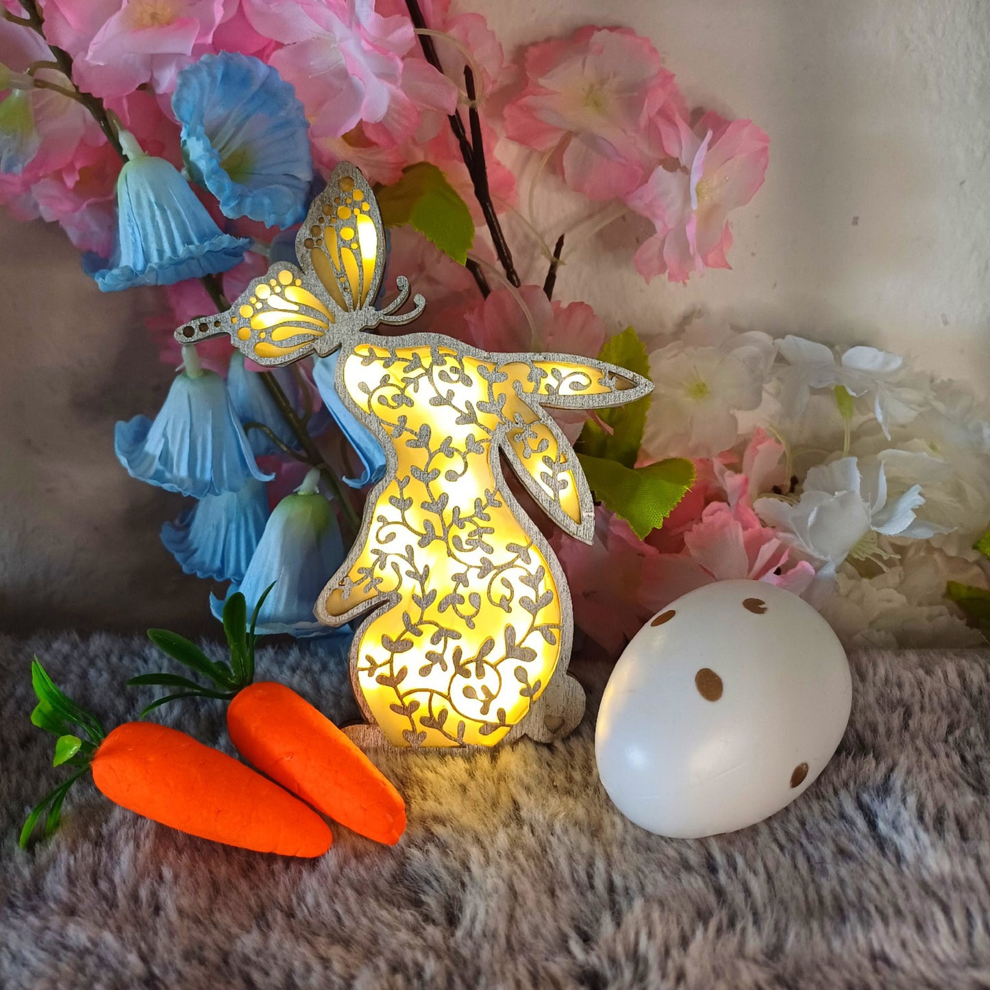 Lasercut Lichterhase