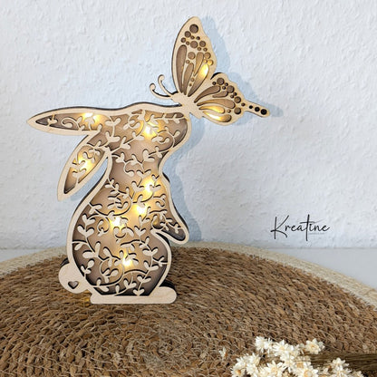 Lasercut Lichterhase