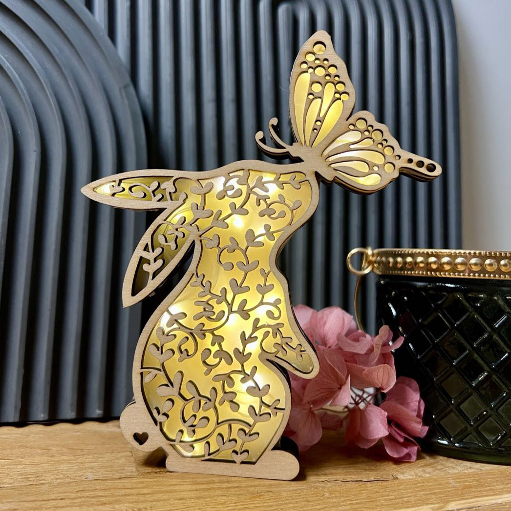 Lasercut Lichterhase
