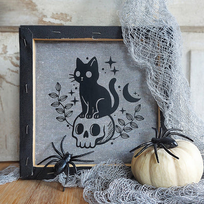 Plotterdatei Skull Cat
